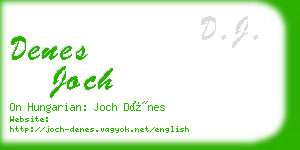 denes joch business card